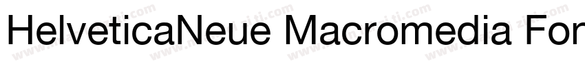 HelveticaNeue Macromedia Fontograph字体转换